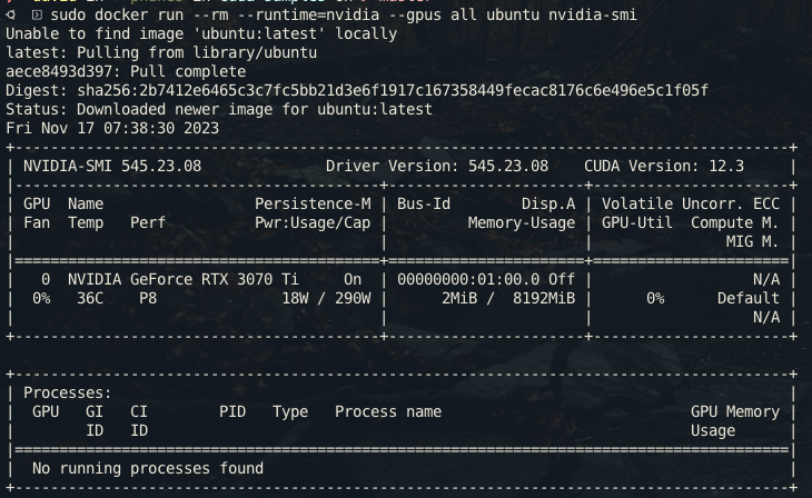 nvidia-smi
